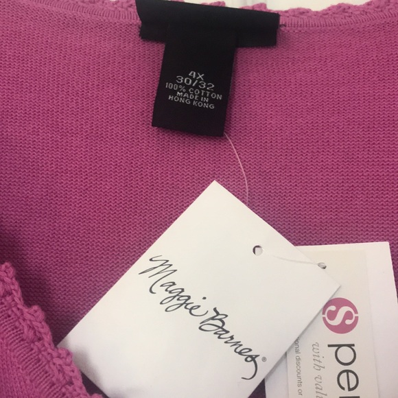 💕NWT Maggie Barnes Rose Beaded Sweater💕 - Picture 5 of 7